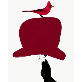 Chapeau Rose Cardinal by Annie Naranian For Sale