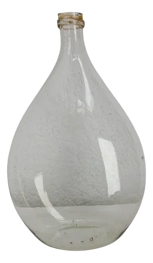 Antique Oval Lady Jeanne Glass Bottle, 1900s