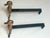 Brass 1970s French Mid-Century Modern Stylized Brass Duck Andirons - A Pair For Sale - Image 8 of 10