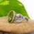 2020s 5.8cts Peridot Ring With Natural Diamonds Accents: Solid 14k Gold, Size 6.75 For Sale - Image 5 of 8
