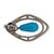 Contemporary 18kw Turquoise Drop Floating Diamond Earrings, Pair For Sale - Image 3 of 4