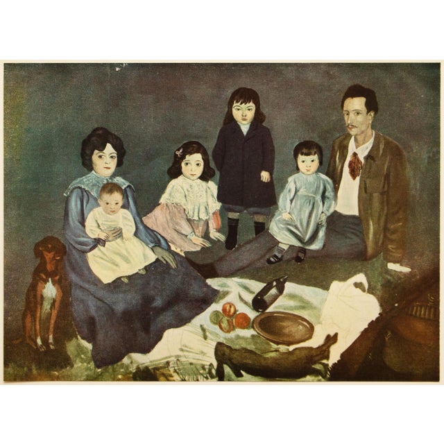 1948 After Pablo Picasso "The Soler Family" First Edition Period Parisian Offset Lithograph For Sale - Image 9 of 9