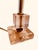1950s 1950s Apricot Glass Table Lamp For Sale - Image 5 of 8