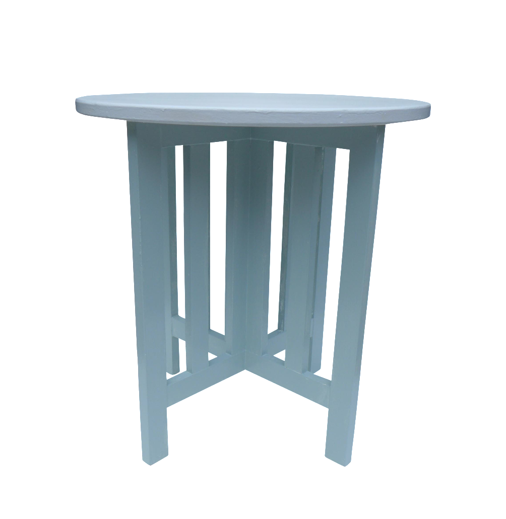 round oak lamp table
