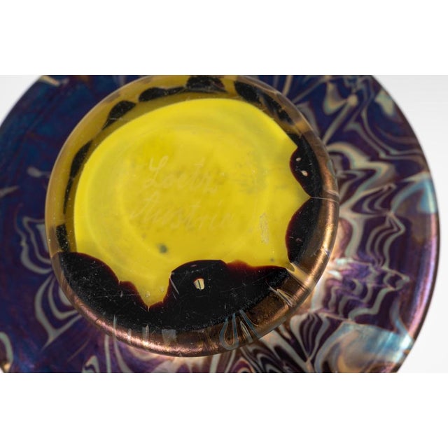 Glass Art Nouveau Bohemian Glass Vase PG 358 from Johann Loetz Witwe, 1900s For Sale - Image 7 of 8