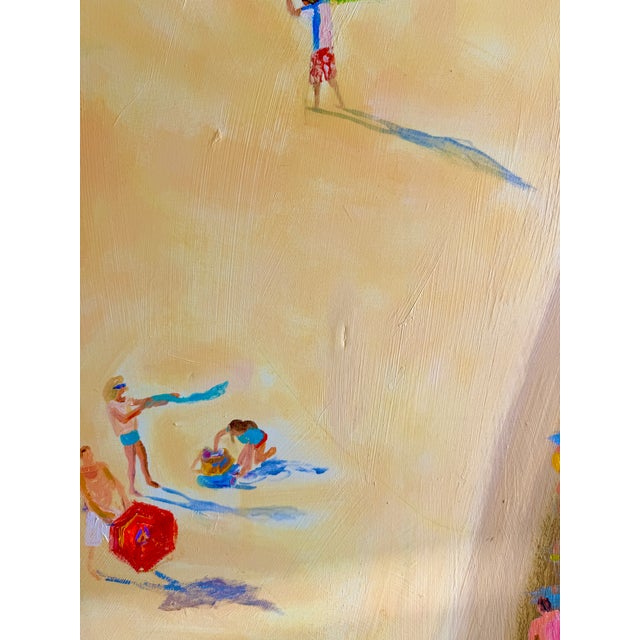 "Florida Beach Activities" Acrylic on Canvas by Joe Davis For Sale - Image 9 of 13