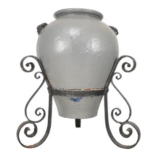 Mid 20th Century Grand Scale Spanish Revival Concrete Garden Planter For Sale