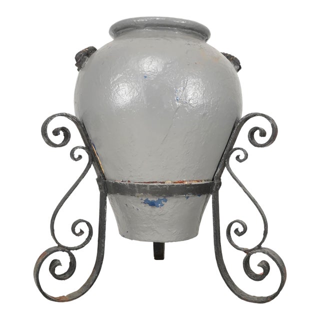 Mid 20th Century Grand Scale Spanish Revival Concrete Garden Planter For Sale