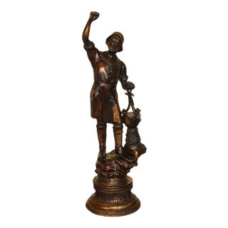 1980s Bronze Sailor or Fisherman Statue or Sculpture For Sale