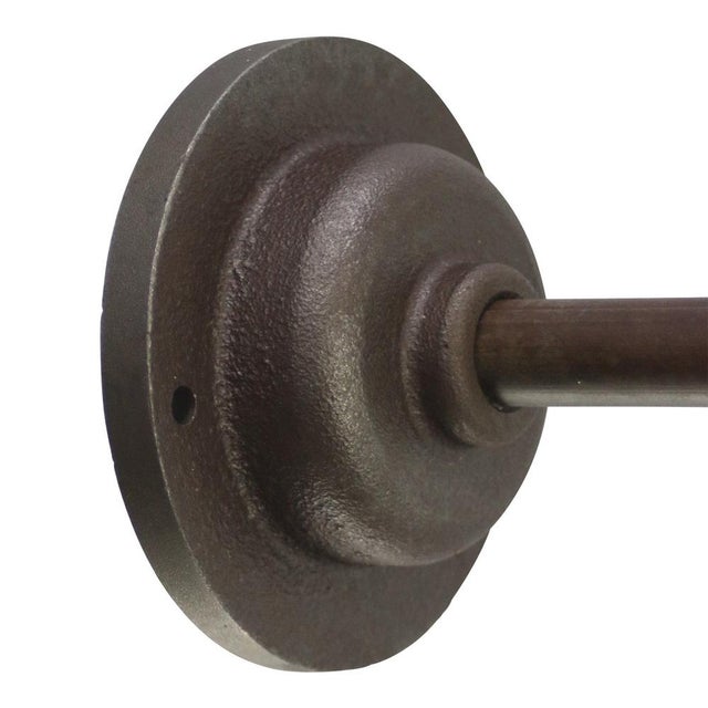 White Vintage Brass and Cast Iron Sconce with White Opaline Glass For Sale - Image 8 of 9