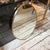1950s Gio Ponti Style Mid-Century Modern Solid Brass Egg Shaped Wall Mirror For Sale - Image 13 of 13