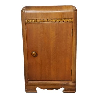 1930s Art Deco Waterfall Nightstand For Sale
