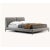 Queen size Margot bed by Domkapa Dimensions: W 177 x D 236 x H 91.5 cm. Materials: Black texturized steel, microfiber...