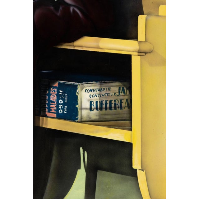 Cesar Santander Humphrey Bogart Talking on the Phone 1996 Signed Oil For Sale In Detroit - Image 6 of 7