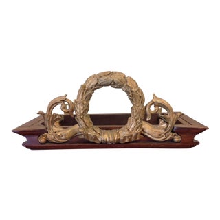 Antique 1900s French Giltwood Bed Canopy For Sale