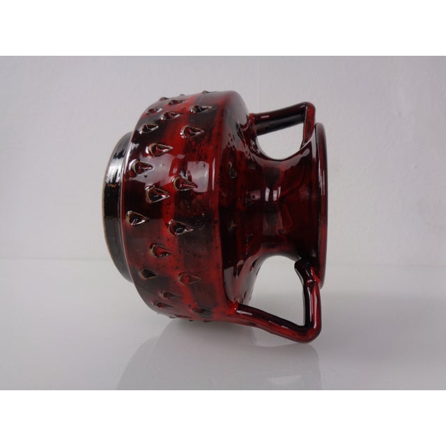 Black Italian Strawberry Ceramic Vase by Fratelli Fanciullacci for Bitossi, 1960s For Sale - Image 8 of 17