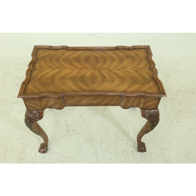 Approx: 15 Years Old Mahogany Ball & Claw Feet Nice Carved Details High Quality Construction 18 C. Design Chippendale...