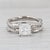 1.64ctw Diamond Engagement Ring Wedding Band Bridal Set Platinum Size 6 Gia For Sale - Image 9 of 9