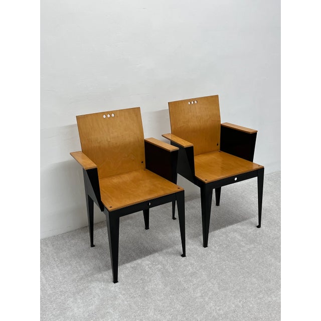 Postmodern Bruce Sienkowski "Eli Armchair" for Charlotte, Usa 1991 - a Pair For Sale - Image 3 of 13