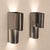 Italian Sconces Curved Steel Wall Lights by Edera Radici for SAGIM, 1970s, Set of 2 For Sale - Image 4 of 8