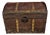 Antique Travel Trunk in Wood, 1890s For Sale