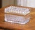 Early 20th Century Early 20th Century French Baccarat-Style Cut Glass and Brass Jewelry Box For Sale - Image 5 of 10