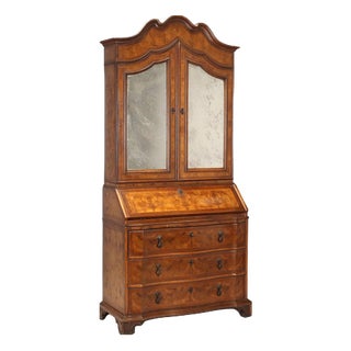 Antique Italian Trumeau in Walnut For Sale