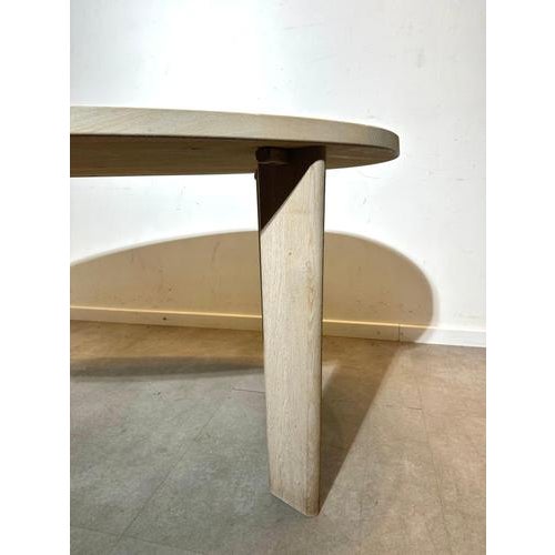 Oak Dining Table by Pascal Naessens For Sale - Image 3 of 5