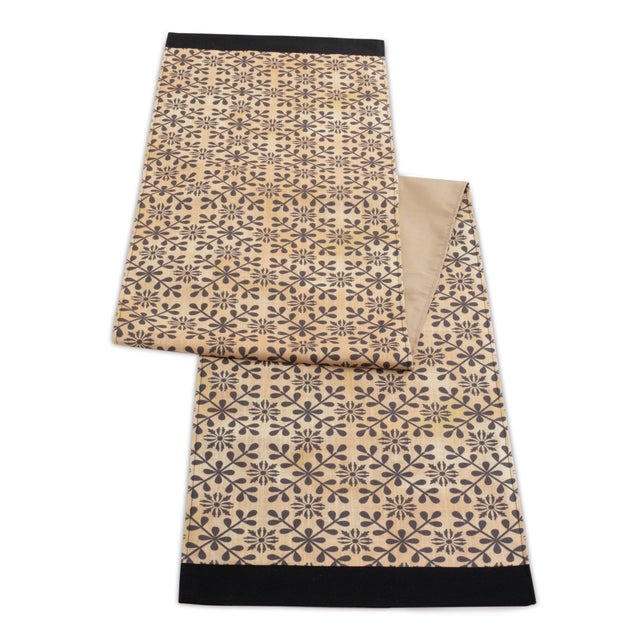 Add a sophisticated touch to your dining decor with this set of two Geometric Floral Table Runners. Featuring a timeless...