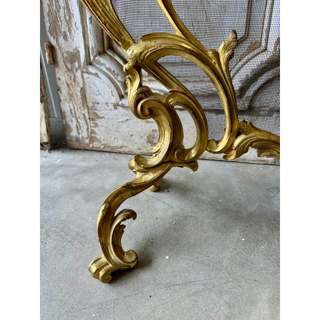 Gilt Bronze Fire Screen, France, 1900 For Sale - Image 5 of 11