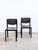 Mid-Century Modern Black Leather Chairs by Matteo Grassi, Italy, 1980, Set of 2 For Sale - Image 3 of 13
