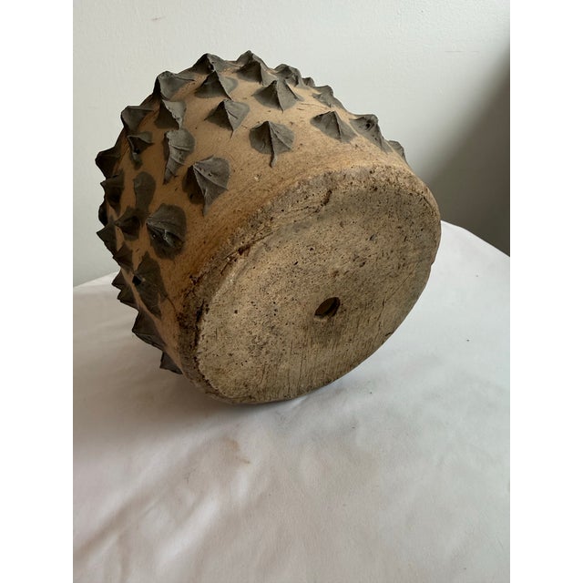 Mid 20th Century Vintage Brutalist Clay Pinch Pot Planter in the Style of Dexter Pottery For Sale - Image 5 of 8