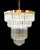 Vintage murano chandelier, venini style, 1970s. Beautiful, textured chandelier featuring handmade murano crystal prisms....