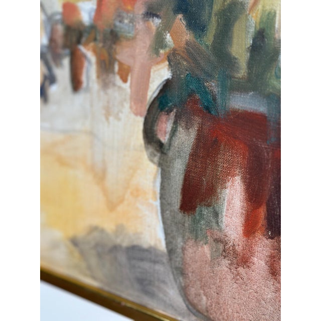 Pia H.K. Campbell, Flowers Study, 1982, Oil on Canvas, Framed For Sale - Image 12 of 17