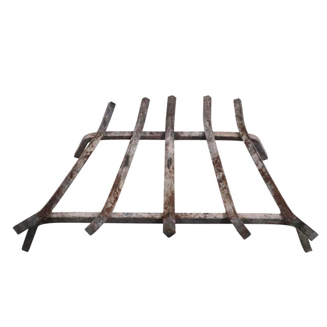 Mid 20th Century Iron Fireplace Grate For Sale In New York - Image 6 of 9