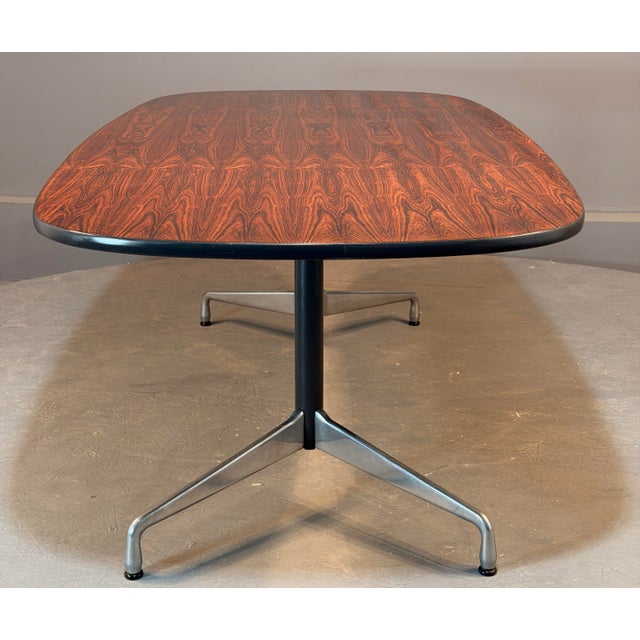 Mid-Century Modern 1970s 84 Inch Real Rosewood Table by Eames for Herman Miller For Sale - Image 3 of 14