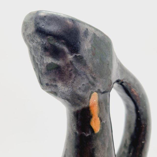 Mid-Century Modern Studio Ceramic Vase from Mónika Laborcz, 1960s For Sale - Image 4 of 13