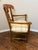 Vintage Milling Road by Baker Maple Armchair With Neutral Plaid Upholstered Seat For Sale - Image 9 of 12