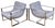 Mid-Century Modern Vintage MCM Milo Baughman Style Chrome Slingback Lounge Chairs, a Pair For Sale - Image 3 of 16