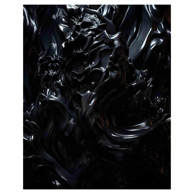 Kevin Abanto, Black Luminescence, Digital Print, 2023 For Sale