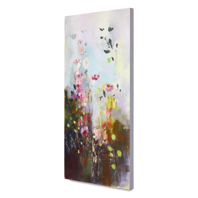 Abstract A Passing Glimpse - Original Contemporary Abstract Oil Painting on Wood Panel by Denna Erickson For Sale - Image 3 of 9