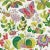 Mid-Century Modern Schumacher X Josef Frank Exotic Butterfly Wallpaper in Multi For Sale - Image 3 of 3