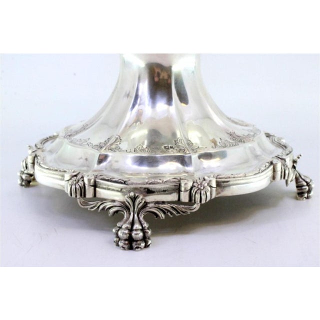 Silver Vase with Children in Relief, in Very Good conditions. Designed 1920 to 1949 This piece has an attribution mark, I...