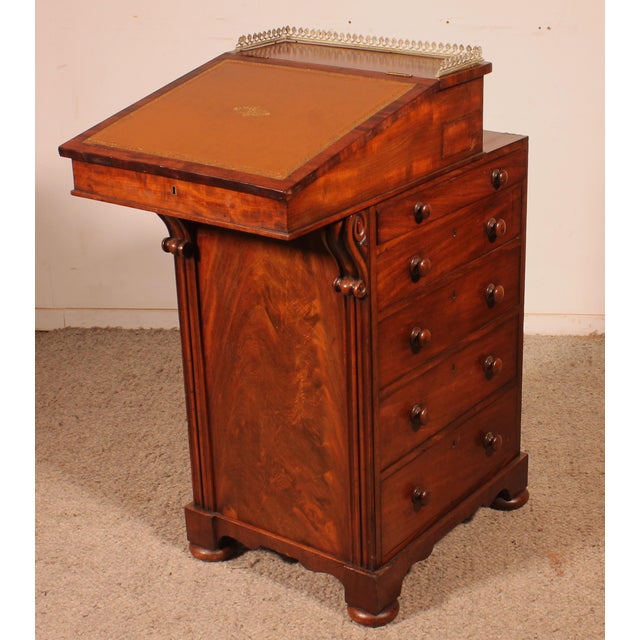 Regency Mahogany Davenport with Tilting Mechanism, 1810s For Sale - Image 13 of 13