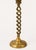English Vintage Barley Twist Brass Tall Candlesticks For Sale - Image 3 of 3