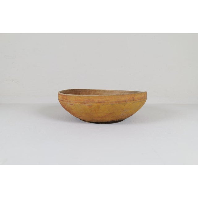 Brown Swedish Folk Art Farmers Bowls, Set of 3 For Sale - Image 8 of 14