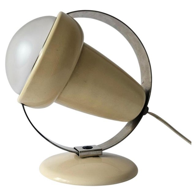Mid-Century Glass Table Lamp by Charlotte Perriand for Philips, Netherland, 1960s For Sale - Image 18 of 18