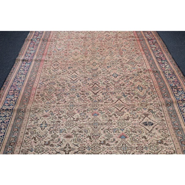 Antique Malayer Shabby Chic Rug 5'9'' X 12'9'' For Sale - Image 12 of 12