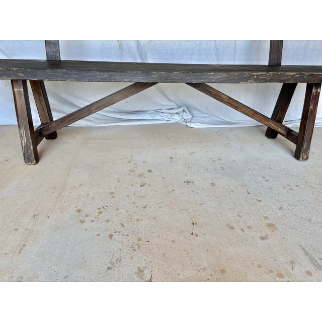 Mid 20th Century Scandinavian Sculptural Bench For Sale - Image 6 of 12