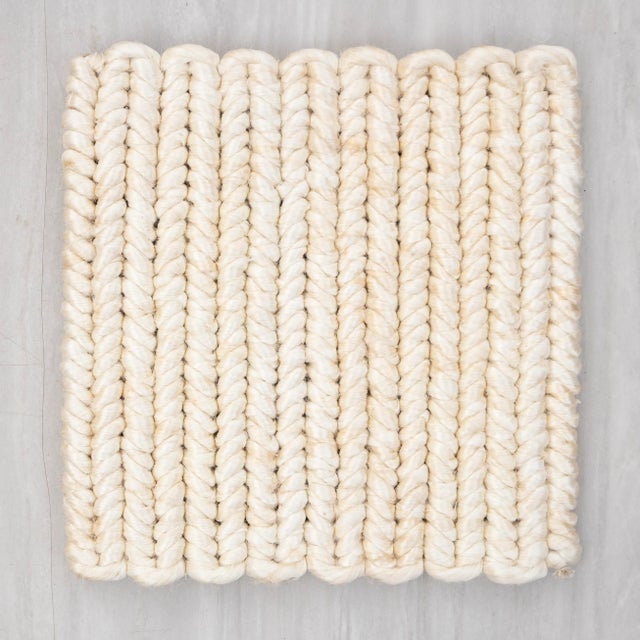 Not Yet Made - Made To Order Abaca Natural Premium Braid and Style Fiber Rugs 2x2Ft. For Sale - Image 5 of 12